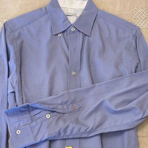 Men's Periwinkle Checkered Shirt